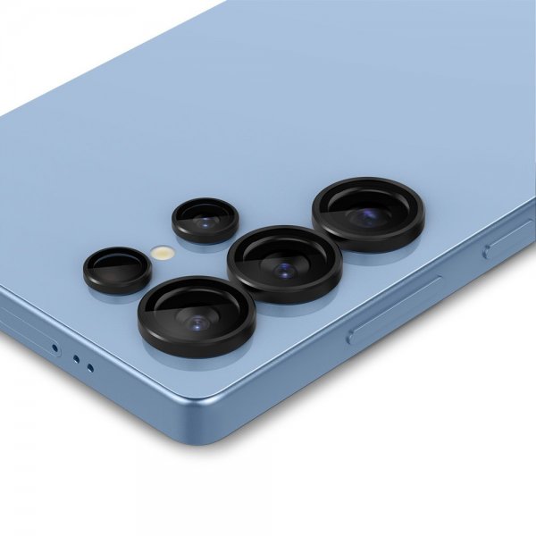 Spigen Samsung Galaxy S25 Ultra Kamerabeskyttelse GLAS.tR EZ Fit Optik Pro 2-pak Sort