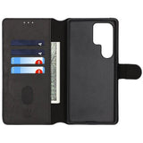 Rvelon Samsung Galaxy S25 Ultra Cover Magnetisk Aftageligt Etui Sort