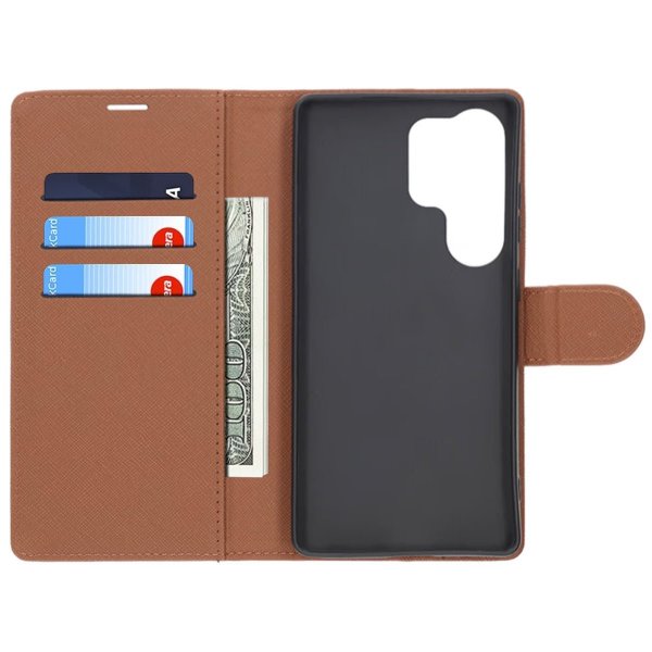 Samsung Galaxy S25 Ultra Cover 3 Kortlommer Brun