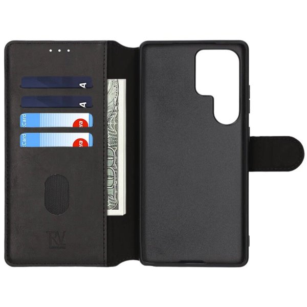 Rvelon Samsung Galaxy S25 Ultra Cover 4 Kortrum Sort