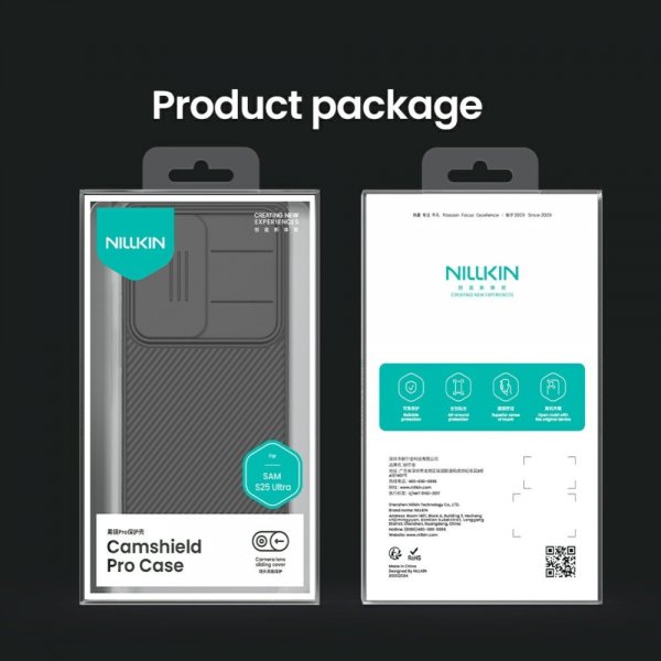 Nillkin Samsung Galaxy S25 Ultra Cover CamShield Pro Sort