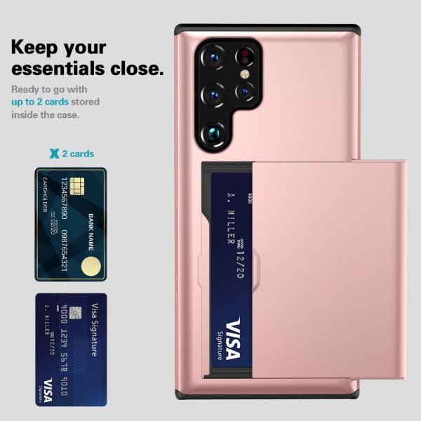 Samsung Galaxy S25 Ultra Cover Card Slide Rosaguld