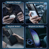 Samsung Galaxy S25 Ultra Cover Farvet Kant MagSafe Sort