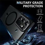 Samsung Galaxy S25 Ultra Cover Farvet Kant MagSafe Sort