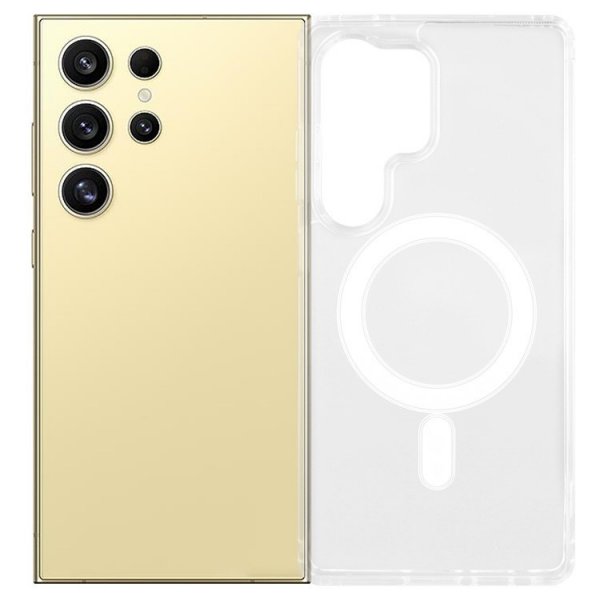 Nordic Covers Samsung Galaxy S25 Ultra Cover Feather Series MagSafe Transparent