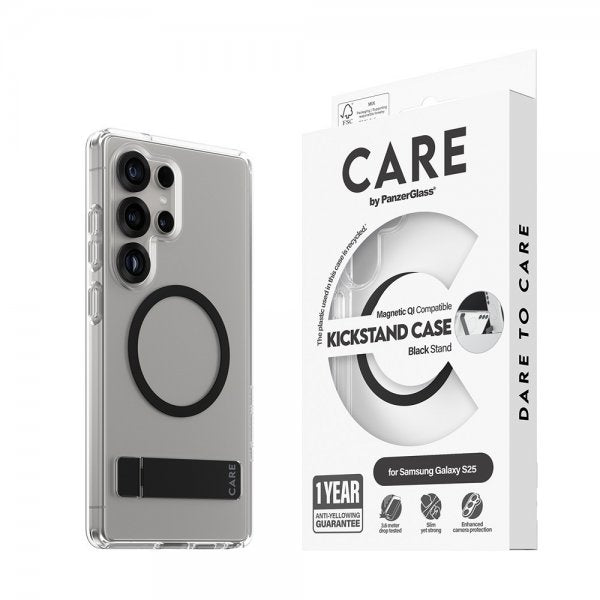 CARE by PanzerGlass Samsung Galaxy S25 Ultra Cover Kickstand MagSafe Sort