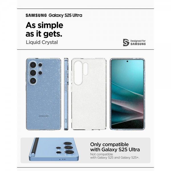 Spigen Samsung Galaxy S25 Ultra Cover Liquid Crystal Glitter Crystal Quartz
