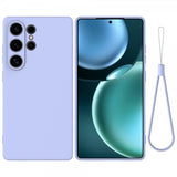 Samsung Galaxy S25 Ultra Cover med Rem Silikone Lilla