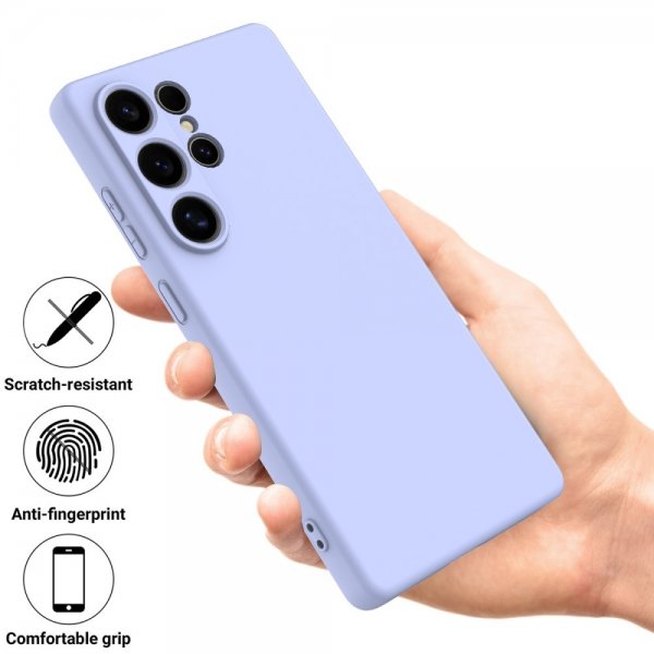 Samsung Galaxy S25 Ultra Cover med Rem Silikone Lilla