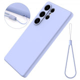 Samsung Galaxy S25 Ultra Cover med Rem Silikone Lilla