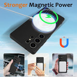 Samsung Galaxy S25 Ultra Cover med Rem Silikone MagSafe Sort