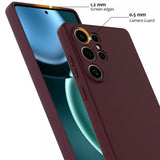 Samsung Galaxy S25 Ultra Cover med Rem Silikone MagSafe Vinrød