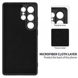 Samsung Galaxy S25 Ultra Cover med Rem Silikone Sort