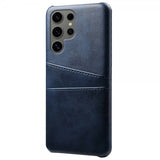 Samsung Galaxy S25 Ultra Cover med to Kortlommer Blå