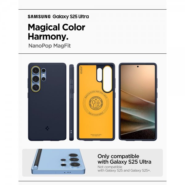 Spigen Samsung Galaxy S25 Ultra Cover Nano Pop MagFit Blueberry Navy