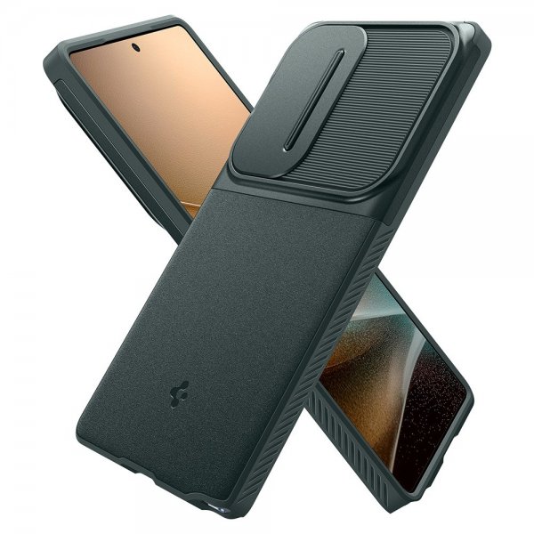 Spigen Samsung Galaxy S25 Ultra Cover Optik Armor Abyss Green