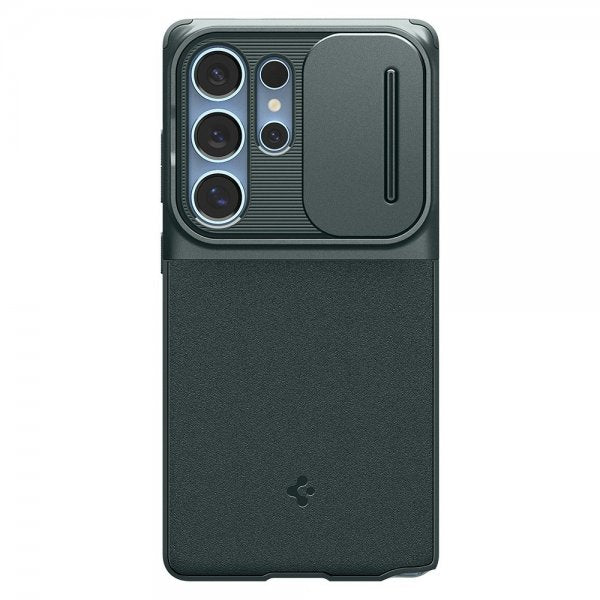 Spigen Samsung Galaxy S25 Ultra Cover Optik Armor Abyss Green