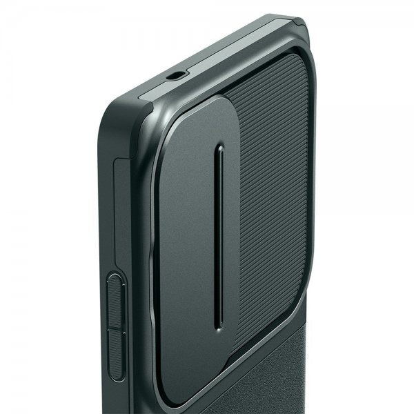 Spigen Samsung Galaxy S25 Ultra Cover Optik Armor Abyss Green