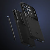Spigen Samsung Galaxy S25 Ultra Cover Optik Armor Sort
