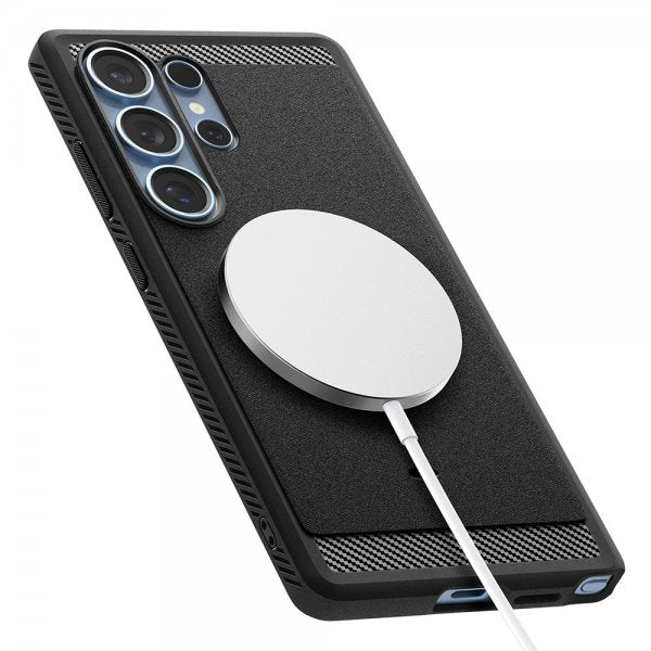 Spigen Samsung Galaxy S25 Ultra Cover Rugged Armor MagFit Mat Sort