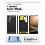 Spigen Samsung Galaxy S25 Ultra Cover Rugged Armor MagFit Mat Sort