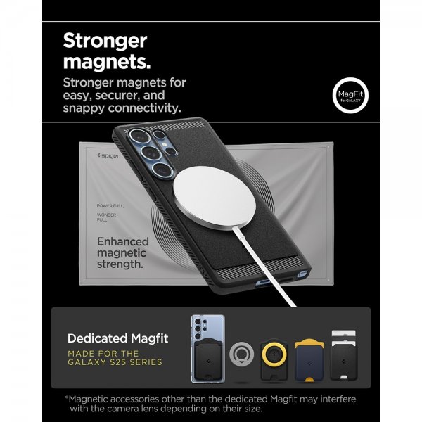 Spigen Samsung Galaxy S25 Ultra Cover Rugged Armor MagFit Mat Sort