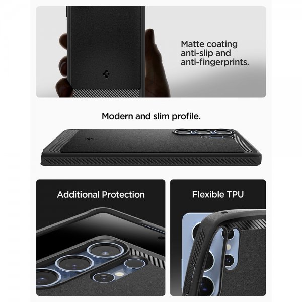 Spigen Samsung Galaxy S25 Ultra Cover Rugged Armor MagFit Mat Sort