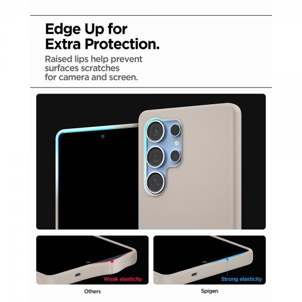 Spigen Samsung Galaxy S25 Ultra Cover Silicone Fit MagFit Natural Titanium