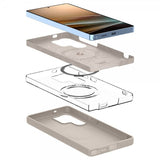 Spigen Samsung Galaxy S25 Ultra Cover Silicone Fit MagFit Natural Titanium