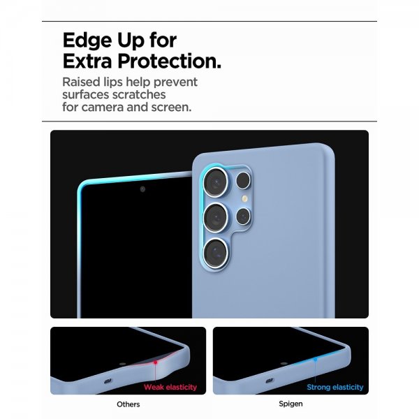 Spigen Samsung Galaxy S25 Ultra Cover Silicone Fit MagFit Sapphire Blue