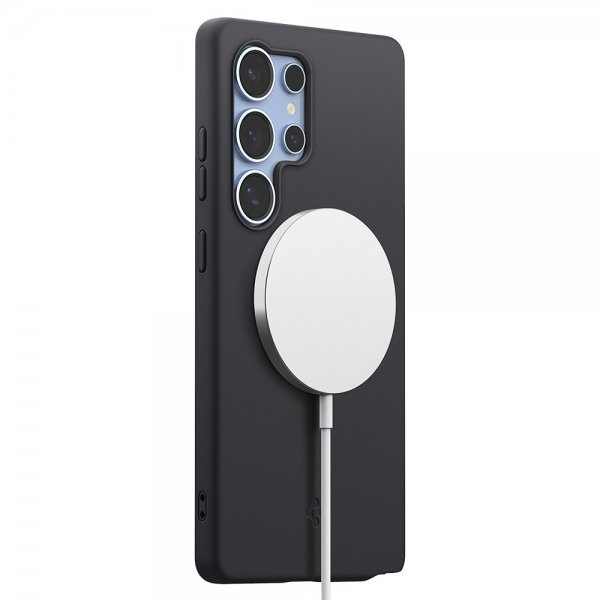 Spigen Samsung Galaxy S25 Ultra Cover Silicone Fit MagFit Sort
