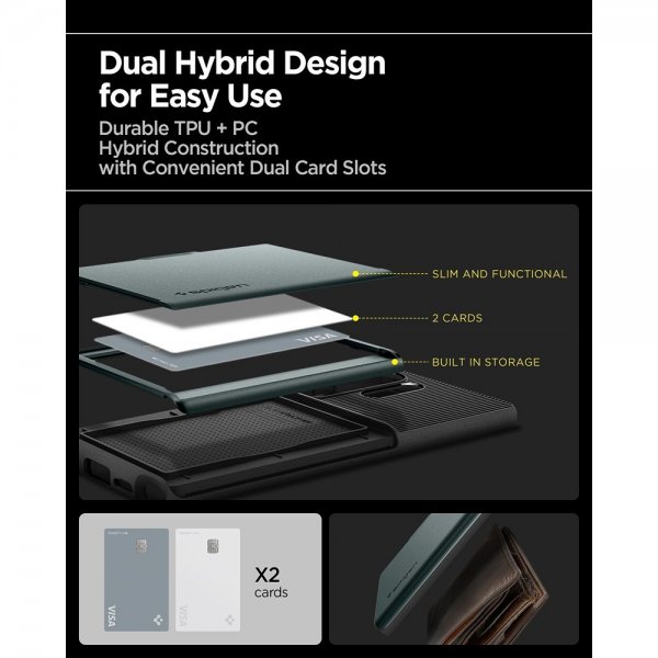 Spigen Samsung Galaxy S25 Ultra Cover Slim Armor CS Abyss Green