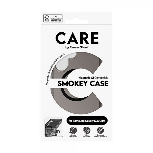 CARE by PanzerGlass Samsung Galaxy S25 Ultra Cover Smokey MagSafe Sort