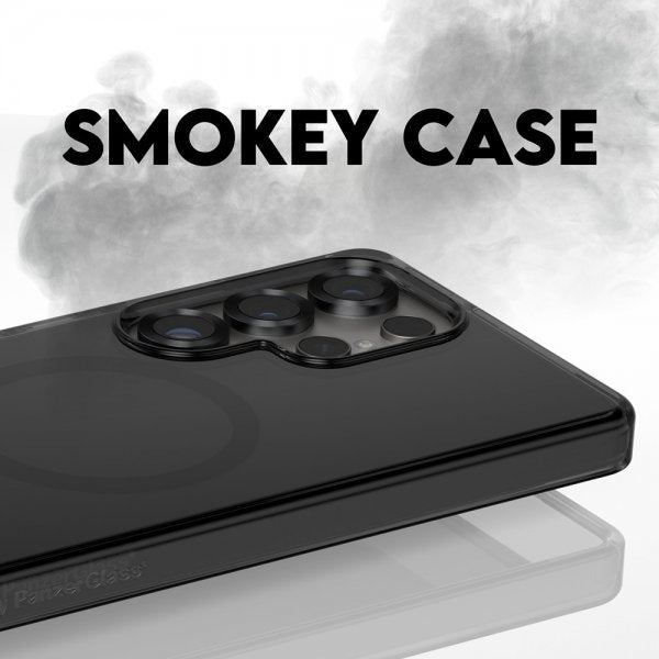 CARE by PanzerGlass Samsung Galaxy S25 Ultra Cover Smokey MagSafe Sort