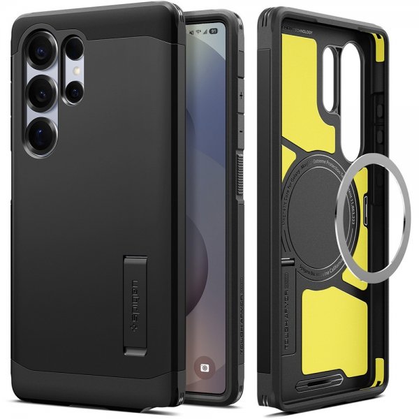 Spigen Samsung Galaxy S25 Ultra Cover Tough Armor MagFit Sort
