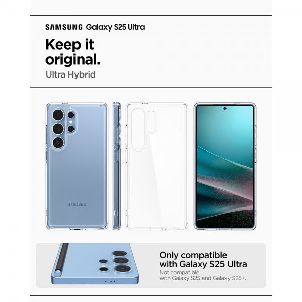Spigen Samsung Galaxy S25 Ultra Cover Ultra Hybrid Crystal Clear