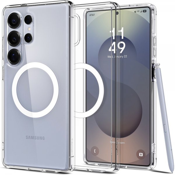 Spigen Samsung Galaxy S25 Ultra Cover Ultra Hybrid MagFit Clear White