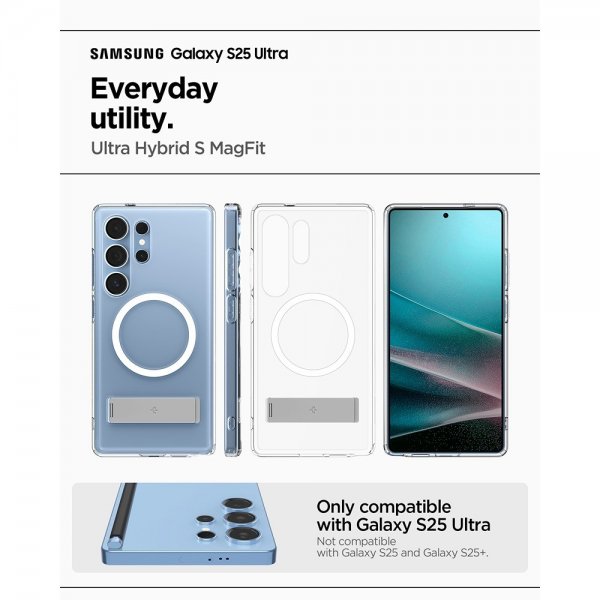 Spigen Samsung Galaxy S25 Ultra Cover Ultra Hybrid S MagFit Clear White