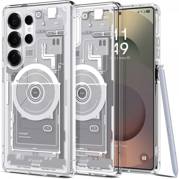 Spigen Samsung Galaxy S25 Ultra Cover Ultra Hybrid Zero One MagFit Hvid
