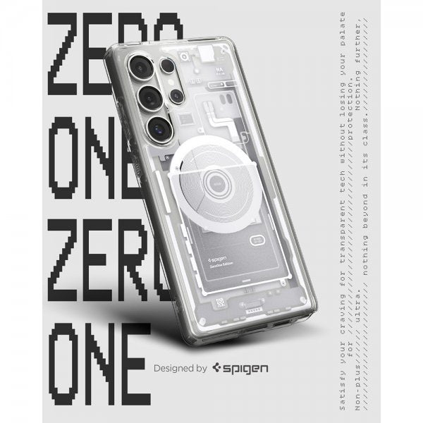 Spigen Samsung Galaxy S25 Ultra Cover Ultra Hybrid Zero One MagFit Hvid
