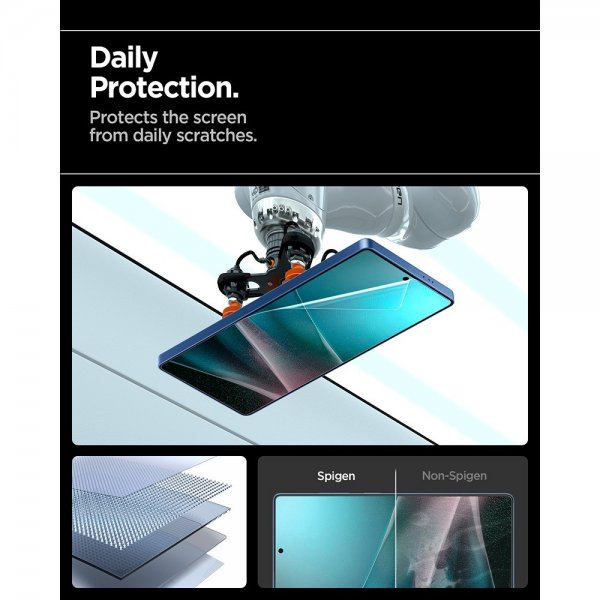 Spigen Samsung Galaxy S25 Ultra Skærmbeskytter EliteShield EZ Fit
