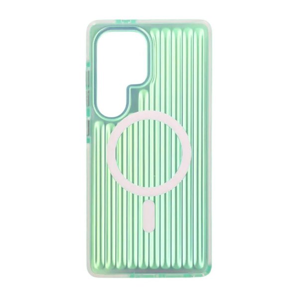 Samsung Galaxy S25 Ultra Cover TPU MagSafe Reflekterende Grøn