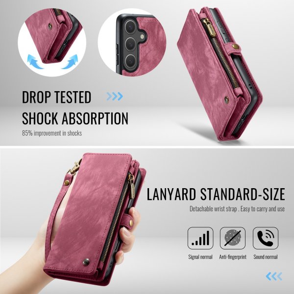 CaseMe Samsung Galaxy S26 Etui 008 Series Aftageligt Cover Rød