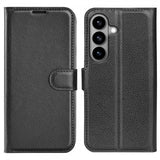 Samsung Galaxy S26 Etui Litchi Sort