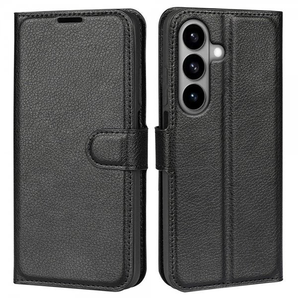Samsung Galaxy S26 Etui Litchi Sort