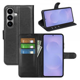 Samsung Galaxy S26 Etui Litchi Sort