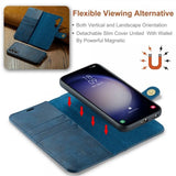 Dg.Ming Samsung Galaxy S26 Etui med Aftageligt Cover Blå