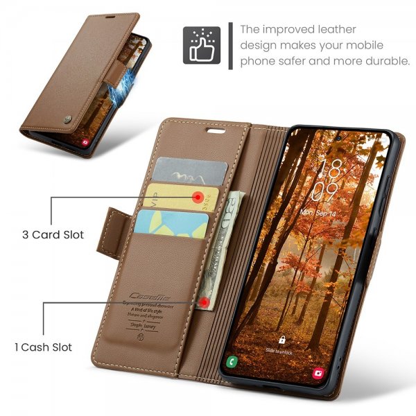 CaseMe Samsung Galaxy S26 Plus Cover 023 Series Brun