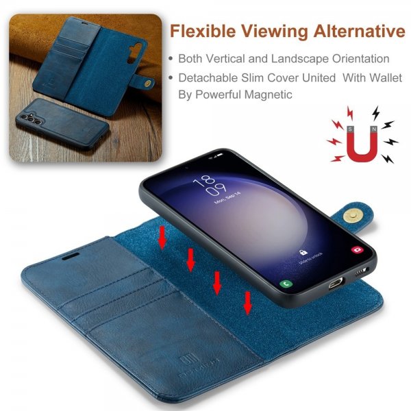 Dg.Ming Samsung Galaxy S26 Plus Cover med Aftageligt Cover Blå