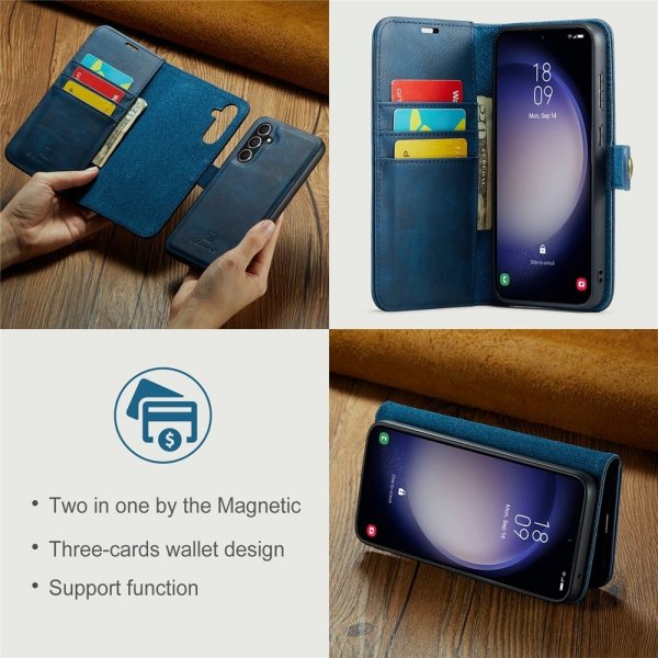 Dg.Ming Samsung Galaxy S26 Plus Cover med Aftageligt Cover Blå